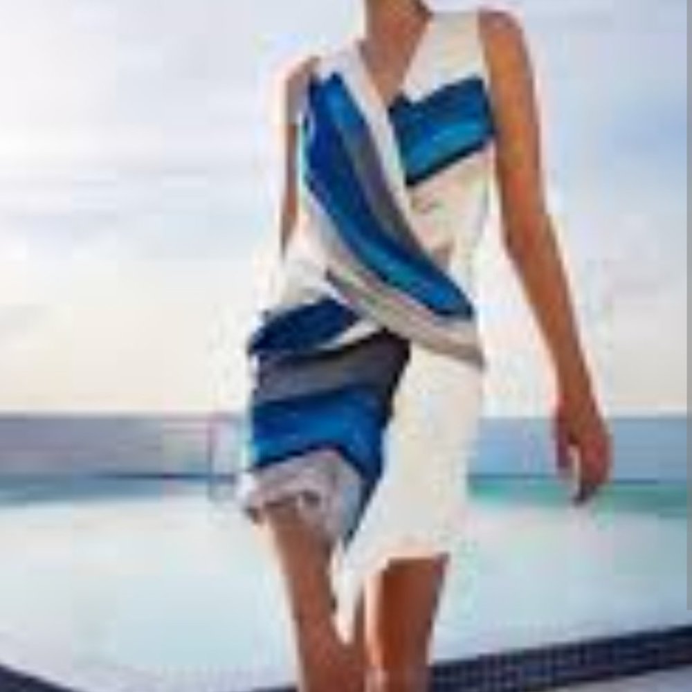 Helmut Lang asymmetrical dress Silk